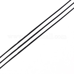 Eco-Friendly Dyed Nylon Threads, String Threads Cords, Black, 0.4mm, about 164.04 yards(150m)/roll