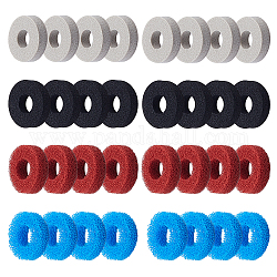 Superfinding 32pcs anillo de esponja de joystick de 2 colores, plano y redondo, color mezclado, 2x0.5 cm, agujero: 9.5 mm, 16 piezas / color