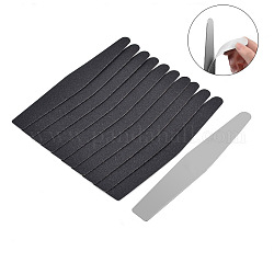 Самоклеющиеся пилочки для ногтей, со стальной пластиной 10шт, чёрные, 1 см