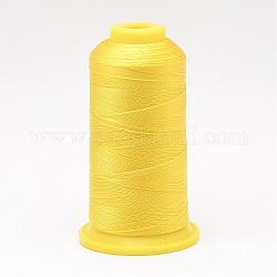 Fil à coudre de nylon, jaune, 0.4mm, environ 400 m / bibone 