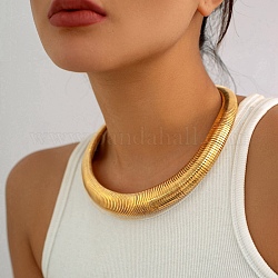 Collane girocollo con catene di serpenti in ferro, oro, 18.62 pollice (47.3 cm)