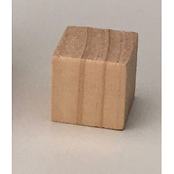 Cubo di legno, blocchi di legno massiccio, costruzioni, primi giocattoli educativi, blocco novità, Burlywood, 20x20x20mm