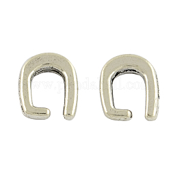 Tibetan Style Alloy Quick Link Connectors, Linking Rings, Cadmium Free & Nickel Free & Lead Free, Antique Silver, 9x7x2mm, Pin: 1.5mm