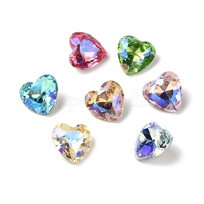 Cabochons de strass en verre&nbsp;RGLA-J015-B-MO-1