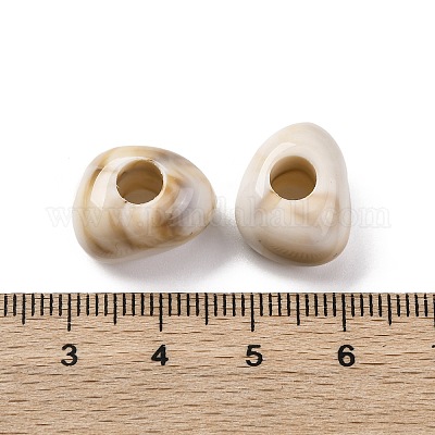 Perles acryliques opaques bicolores&nbsp;MACR-Z002-02C-1