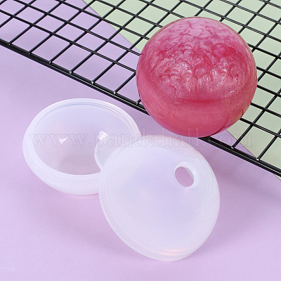 Large Silicone Resin Sphere Mold, Set of 4