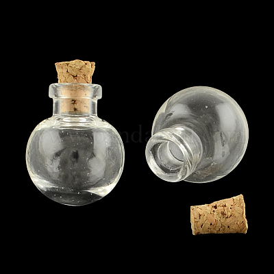 4 Oz. Round Glass Bottle with Cork