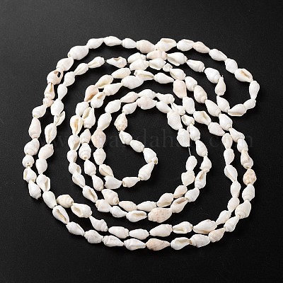 Natural Sea Shell Conch Bead Strands, 5.5~12.5mm, Hole: 1~2mm, about  135~145pcs/strand, 54~58.3 inch