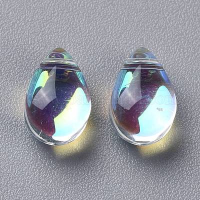 Perle di vetro trasparente&nbsp;X-GGLA-M004-05A-1