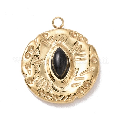 Pendentifs en acier inoxydable 304&nbsp;STAS-A063-09G-1