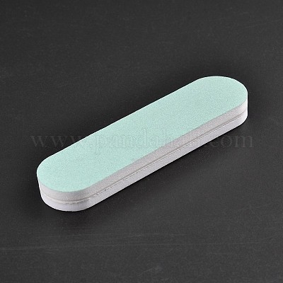 Plastica rettangolo d'argento di lucidatura bastone&nbsp;AJEW-N022-02-1