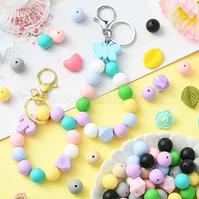 Kit Fai Da Te Per Portachiavi Con Perline – 15 Pezzi In Metallo Con Biglietti E Sacchetti, Ideale Per Creare Gioielli Personalizzati