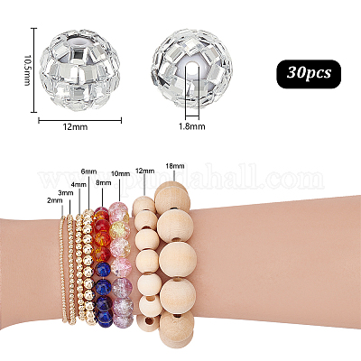 Perles de strass en plastique&nbsp;KY-PH0001-96-1