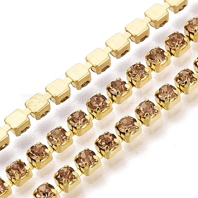 Catene della tazza del rhinestone di ferro&nbsp;CH-A008-01D-1