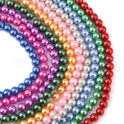 Perles de verre écologiques&nbsp;HY-J002-6mm-HX-M-1