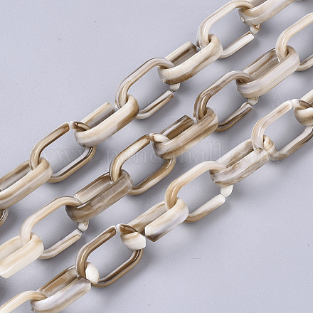 Handmade Acrylic Cable Chains SACR-N006-009F-1