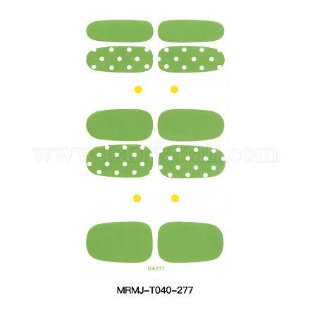 Nagelfolien-Aufkleber im Polka-Dot-Stil mit voller Abdeckung MRMJ-T040-277-1