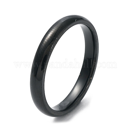 Placcatura ionica (ip) 304 anello a fascia piatta in acciaio inossidabile STAS-I160-D-17mm-B-1