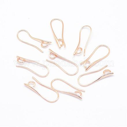 Rack Plating Brass Earring Hooks KK-E672-115KCG-1