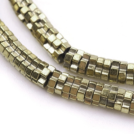 Electroplated Non-magnetic Synthetic Hematite Bead Strand G-E430-04-1