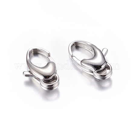 316 Surgical Stainless Steel Lobster Claw Clasps X-STAS-H006-1
