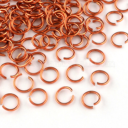 Filo di alluminio anelli aperti di salto ALUM-R005-1.0x8-12-1