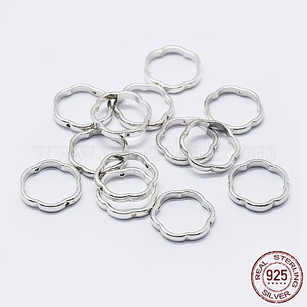 925 montatura in argento sterling STER-F036-14S-13.5mm-1