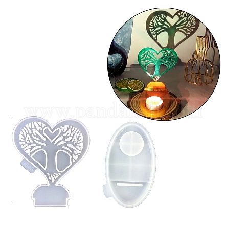Heart Candle Holder DIY Silicone Molds SIL-F007-12B-1