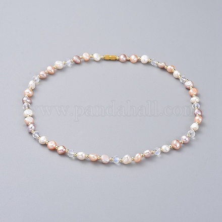 Kultivierte Süßwasserperlen Perlenketten NJEW-JN02663-1