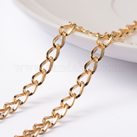 Ion Plating(IP) 304 Stainless Steel Twisted Chain Curb Chains CHS-H007-68G-1