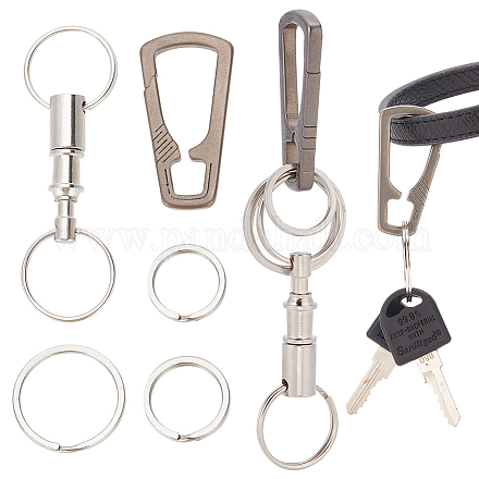 Wadorn kit de fabricación de clip de llavero con mosquetón diy FIND-WR0009-09-1