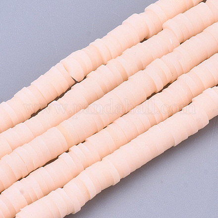 Chapelets de perle en pâte polymère manuel CLAY-R089-6mm-089-1