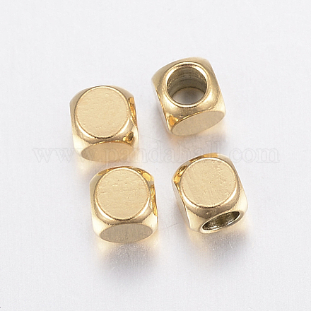 Revestimiento iónico (ip) 304 perlas de acero inoxidable X-STAS-F135-07G-3x3mm-1