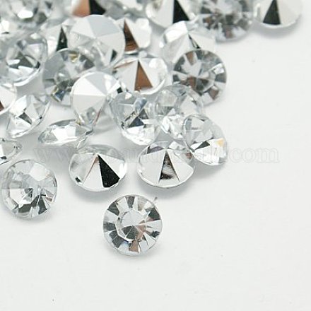 Cabuchones de diamante de imitación de acrílico de Taiwan imitación GACR-A003-6mm-01-1