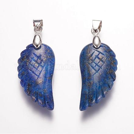 Dyed & Synthetic Lapis Lazuli Pendants G-E339-02F-1