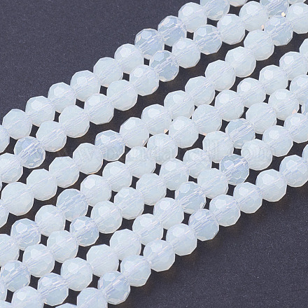 Facettes perles d'opalite ronde brins X-EGLA-J042-4mm-31-1