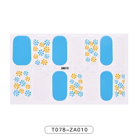 Adesivi per smalto per unghie con stampa floreale leopardata di frutta MRMJ-T078-ZA010-1