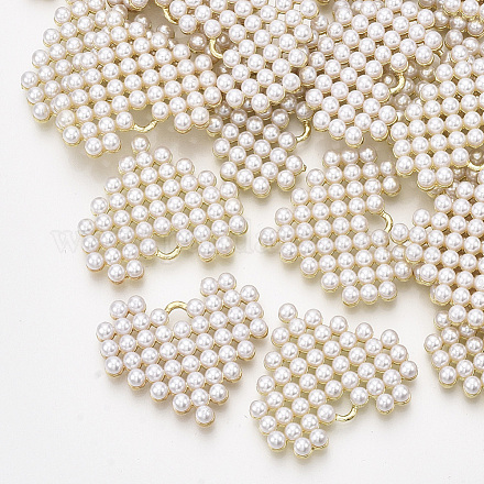 ABS Plastic Imitation Pearl Pendants X-PALLOY-T071-086-1