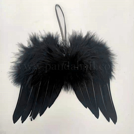Мини-кукла с крыльями ангела и перьями FIND-PW0001-049-B03-1