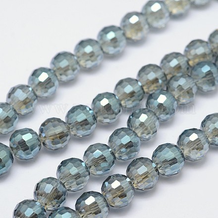 Electroplate Glass Beads Strands EGLA-F108-D03-1