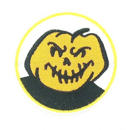 Halloween computergesteuerte Stickerei Stoff Eisen auf Patches X-DIY-L003-003-1