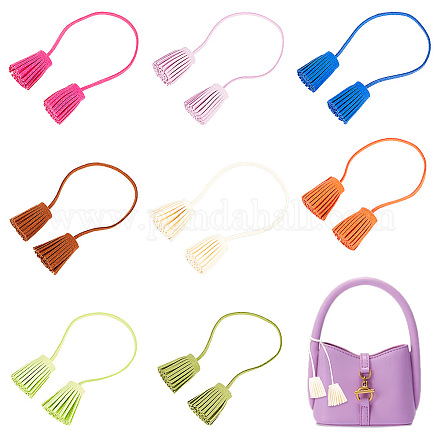 WADORN 8 Colors Leather Tassel Tag FIND-WR0005-88-1