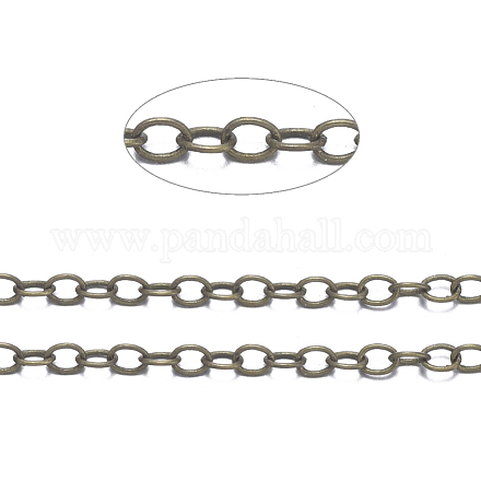 Brass Cable Chains CHC034Y-AB-1