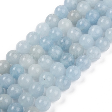 Natural White Jade Beads Strands G-B007-D03-1