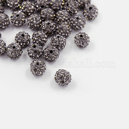 Perles de strass en argile polymère X-RB-H258-HD8mm-215-1