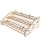 Basswood Leathercraft Tools Storage Rack, Spool Thread Stand, DIY Leather Craft Punching Tools Holder, BurlyWood, Finished Product: 29.8x40.7x14cm