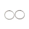 Non-Tarnish 304 Stainless Steel Finger Ring, Stainless Steel Color, 1x1.2mm, US Size 6(16.5mm)
