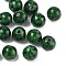 Handmade Lampwork Beads, Round, Sea Green, 8x7~8mm, Hole: 1.5~1.6mm