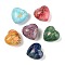 Dyed Natural Imperial Jasper Heart Palm Stone, Healing Pocket Tone for Reiki Energy Balancing Meditation Gift, Mixed Color, 19.5~20.5x20~20.5x13~14mm