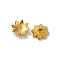 Alloy Beads Caps, Lead Free & Cadmium Free, Multi-Petal Flower, Golden, 8x2.4mm, Hole: 1.1mm